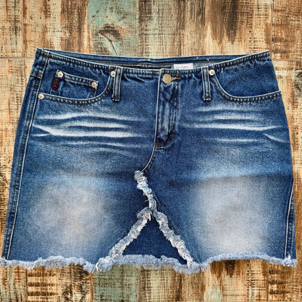 ☀️ $10 SALE | Women’s Juniors “MUDD” Jean Skirt | #H3 - Picture 2 of 12